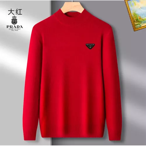 Prada Sweaters Long Sleeved For Men #1384553 $42.00 USD, Wholesale Replica Prada Sweaters