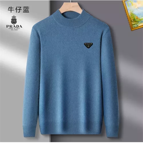 Prada Sweaters Long Sleeved For Men #1384555 $42.00 USD, Wholesale Replica Prada Sweaters