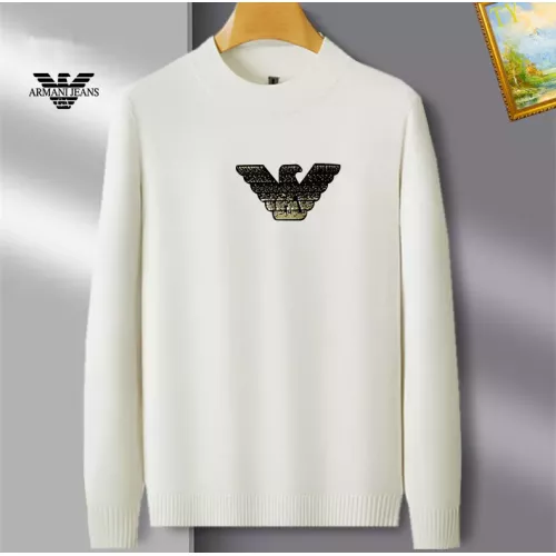 Armani Sweaters Long Sleeved For Men #1384632 $42.00 USD, Wholesale Replica Armani Sweaters