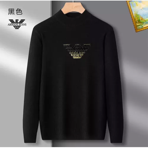 Armani Sweaters Long Sleeved For Men #1384641 $42.00 USD, Wholesale Replica Armani Sweaters
