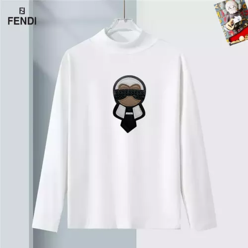 Fendi T-Shirts Long Sleeved For Men #1384946 $40.00 USD, Wholesale Replica Fendi T-Shirts
