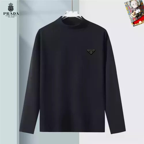 Prada T-Shirts Long Sleeved For Men #1384961 $40.00 USD, Wholesale Replica Prada T-Shirts