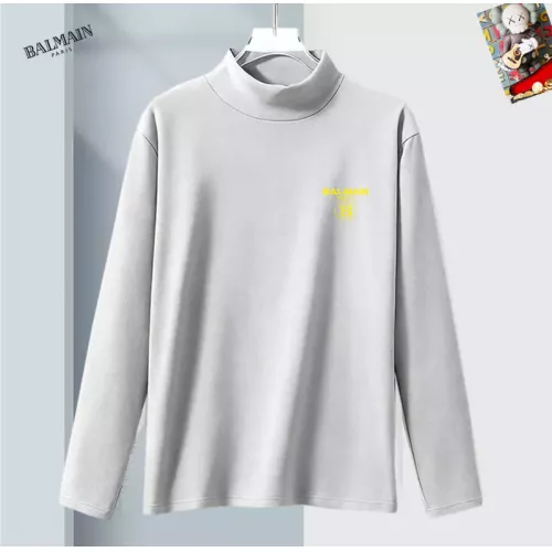 Balmain T-Shirts Long Sleeved For Men #1384987 $40.00 USD, Wholesale Replica Balmain T-Shirts