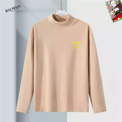 Balmain T-Shirts Long Sleeved For Men #1384988 $40.00 USD, Wholesale Replica Balmain T-Shirts