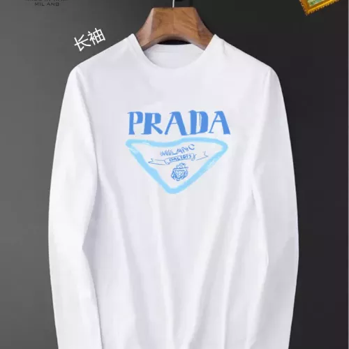 Prada T-Shirts Long Sleeved For Unisex #1385002 $34.00 USD, Wholesale Replica Prada T-Shirts