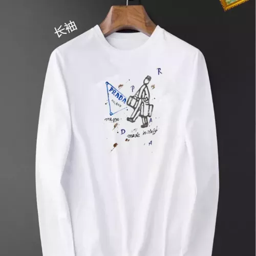 Prada T-Shirts Long Sleeved For Unisex #1385008 $34.00 USD, Wholesale Replica Prada T-Shirts