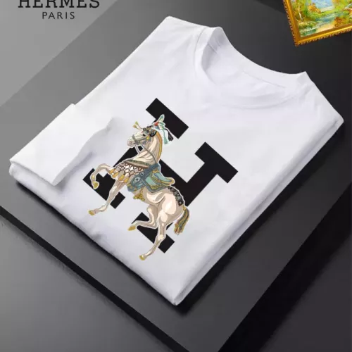 Replica Hermes T-Shirts Long Sleeved For Unisex #1385109 $34.00 USD for Wholesale