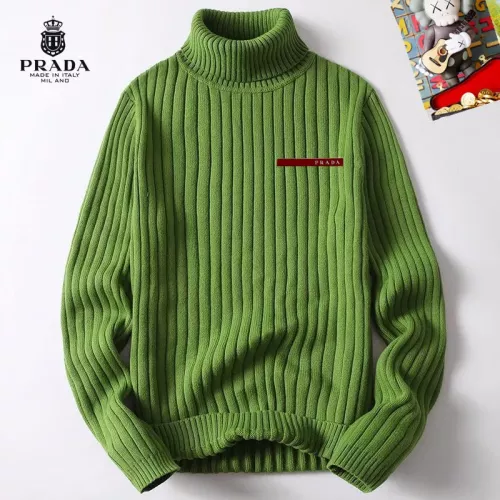 Prada Sweaters Long Sleeved For Men #1385181 $42.00 USD, Wholesale Replica Prada Sweaters