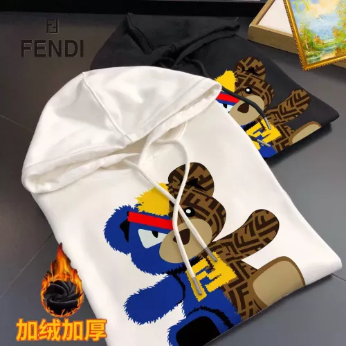 Replica Fendi Hoodies Long Sleeved For Men #1385351 $45.00 USD for Wholesale