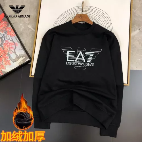 Armani Hoodies Long Sleeved For Men #1385370 $45.00 USD, Wholesale Replica Armani Hoodies