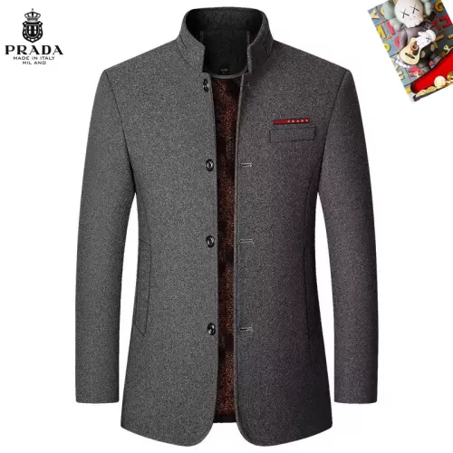 Prada Coat Long Sleeved For Men #1385446 $80.00 USD, Wholesale Replica Prada Coats