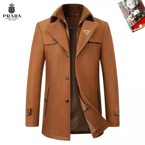 Prada Coat Long Sleeved For Men #1385450 $80.00 USD, Wholesale Replica Prada Coats