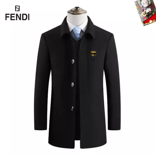 Fendi Coat Long Sleeved For Men #1385514 $80.00 USD, Wholesale Replica Fendi Coats