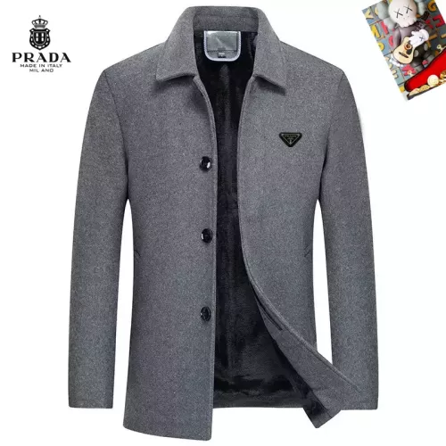 Prada Coat Long Sleeved For Men #1385515 $80.00 USD, Wholesale Replica Prada Coats