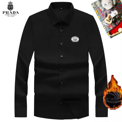 Prada Shirts Long Sleeved For Unisex #1385884 $42.00 USD, Wholesale Replica Prada Shirts