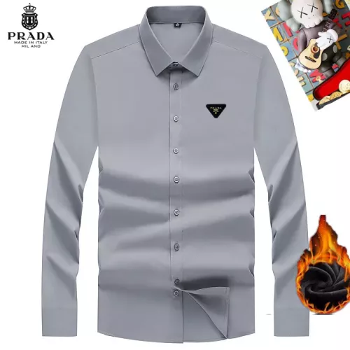 Prada Shirts Long Sleeved For Unisex #1385887 $42.00 USD, Wholesale Replica Prada Shirts
