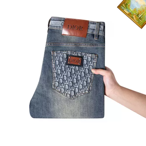Replica Christian Dior Jeans For Men #1385935 $48.00 USD for Wholesale
