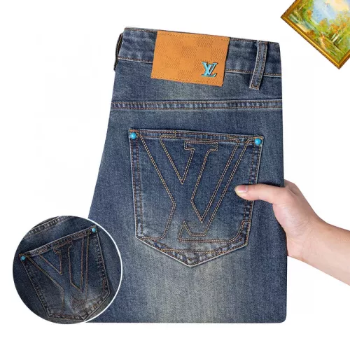 Replica Louis Vuitton LV Jeans For Men #1385939 $48.00 USD for Wholesale