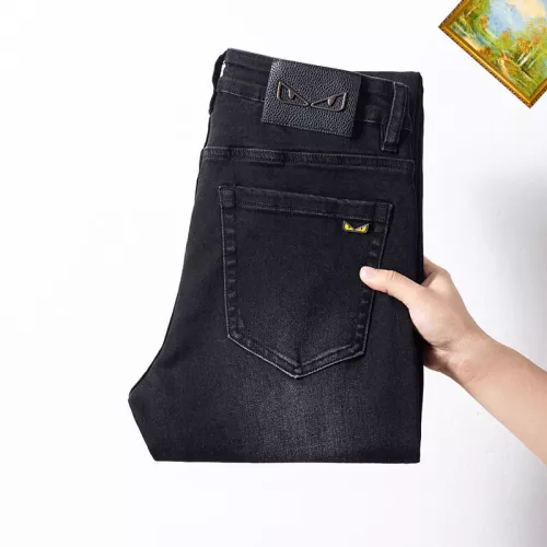 Replica Fendi Jeans For Men #1385965 $48.00 USD for Wholesale
