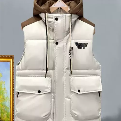Off-White Jackets Sleeveless For Men #1386070 $56.00 USD, Wholesale Replica Off-White Jackets