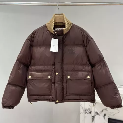 Celine Down Feather Coat Long Sleeved For Women #1386140 $240.00 USD, Wholesale Replica Celine Down Feather Coat