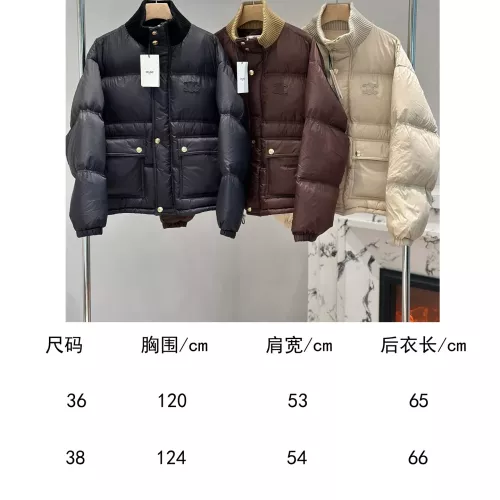 Replica Celine Down Feather Coat Long Sleeved For Women #1386141 $240.00 USD for Wholesale