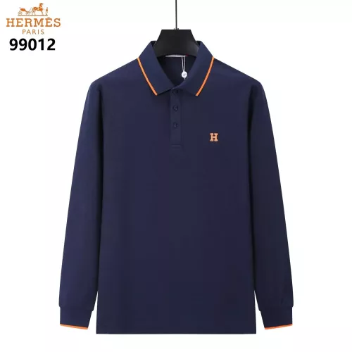 Hermes T-Shirts Long Sleeved For Men #1386253 $40.00 USD, Wholesale Replica Hermes T-Shirts