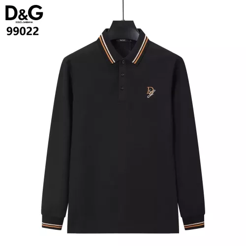 Dolce &amp; Gabbana D&amp;G T-Shirts Long Sleeved For Men #1386256 $40.00 USD, Wholesale Replica Dolce &amp; Gabbana D&amp;G T-Shirts