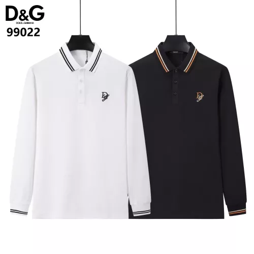 Replica Dolce & Gabbana D&G T-Shirts Long Sleeved For Men #1386256 $40.00 USD for Wholesale