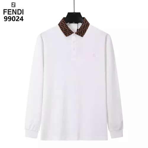 Fendi T-Shirts Long Sleeved For Men #1386261 $40.00 USD, Wholesale Replica Fendi T-Shirts