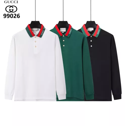 Replica Gucci T-Shirts Long Sleeved For Men #1386268 $40.00 USD for Wholesale