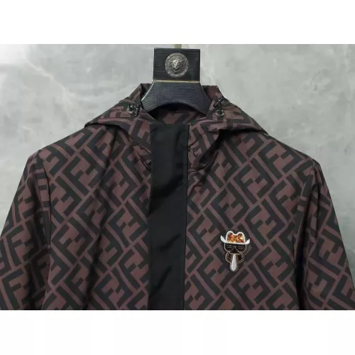 Replica Fendi Jackets Long Sleeved For Men #1386332 $56.00 USD for Wholesale