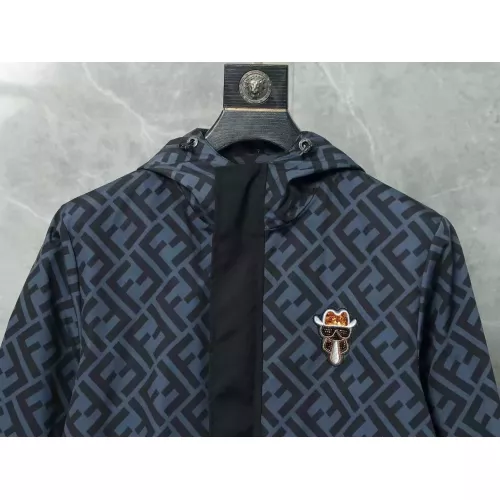 Replica Fendi Jackets Long Sleeved For Men #1386333 $56.00 USD for Wholesale