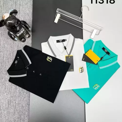 Replica Fendi T-Shirts Short Sleeved For Men #1386454 $38.00 USD for Wholesale