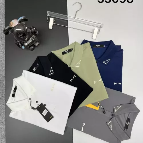 Replica Fendi T-Shirts Short Sleeved For Men #1386456 $38.00 USD for Wholesale