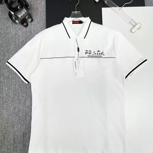 Prada T-Shirts Short Sleeved For Men #1386656 $38.00 USD, Wholesale Replica Prada T-Shirts