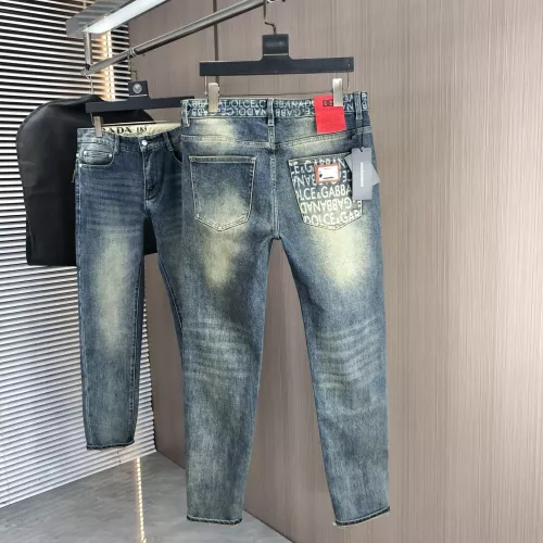 Replica Dolce & Gabbana D&G Jeans For Men #1386841 $80.00 USD for Wholesale