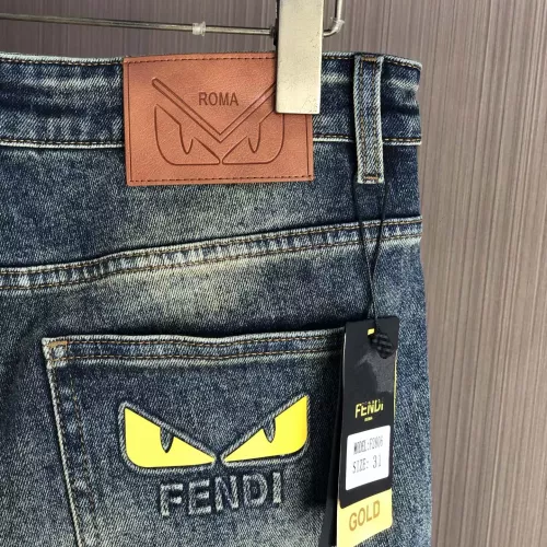 Replica Fendi Jeans For Men #1386855 $80.00 USD for Wholesale