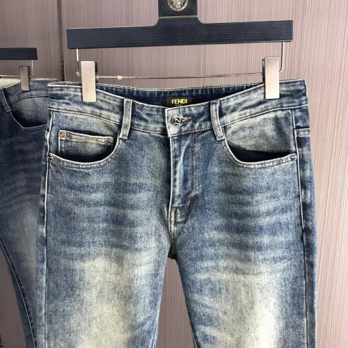 Replica Fendi Jeans For Men #1386855 $80.00 USD for Wholesale