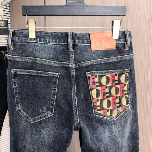 Replica Fendi Jeans For Men #1386856 $80.00 USD for Wholesale