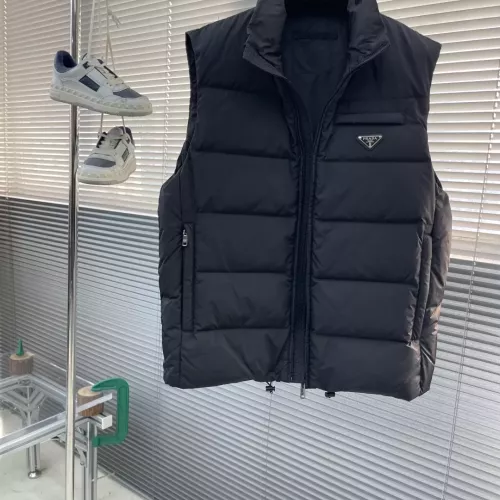 Replica Prada Down Feather Coat Sleeveless For Men #1386950 $155.00 USD for Wholesale