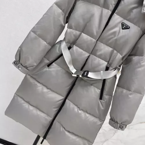 Replica Prada Down Feather Coat Long Sleeved For Women #1387259 $261.16 USD for Wholesale