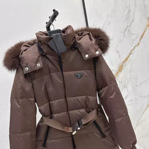 Replica Prada Down Feather Coat Long Sleeved For Women #1387260 $261.16 USD for Wholesale