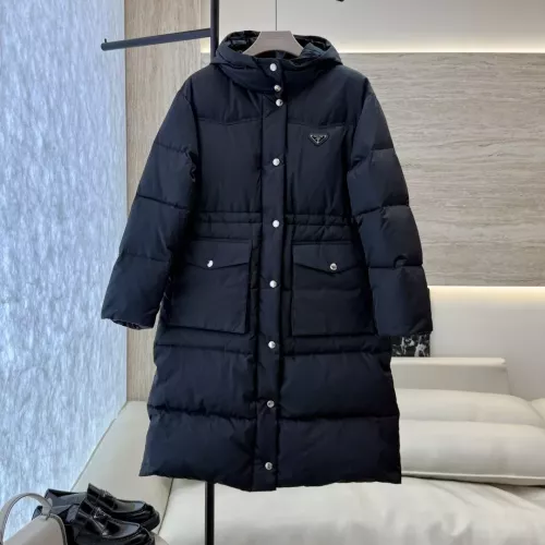 Prada Down Feather Coat Long Sleeved For Women #1387264 $323.97 USD, Wholesale Replica Prada Down Feather Coat