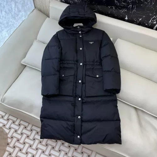 Replica Prada Down Feather Coat Long Sleeved For Women #1387264 $323.97 USD for Wholesale