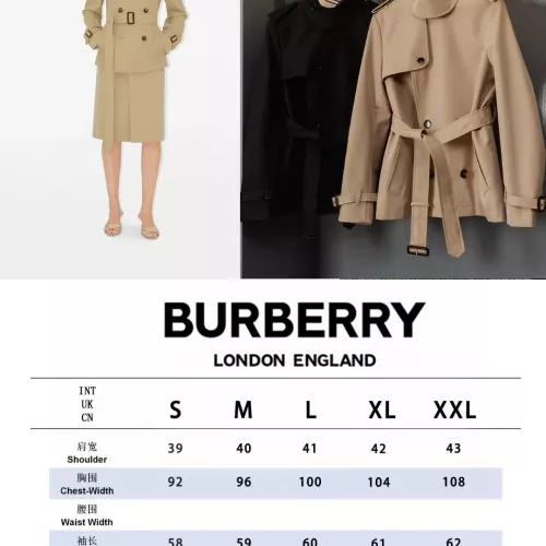 Replica Burberry Trench Coat Long Sleeved For Women #1387278 $162.00 USD for Wholesale