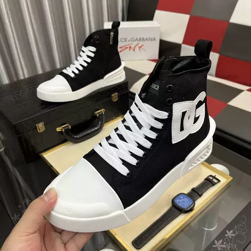 Dolce &amp; Gabbana D&amp;G High Top Shoes For Men #1387371 $85.00 USD, Wholesale Replica Dolce &amp; Gabbana D&amp;G High Top Shoes