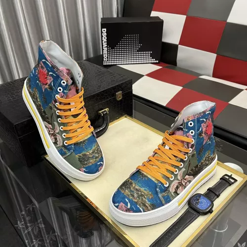 Dsquared High Tops Shoes For Men #1387431 $82.00 USD, Wholesale Replica Dsquared High Tops Shoes