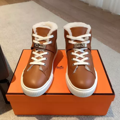Replica Hermes High Tops Shoes For Men #1387548 $145.00 USD for Wholesale