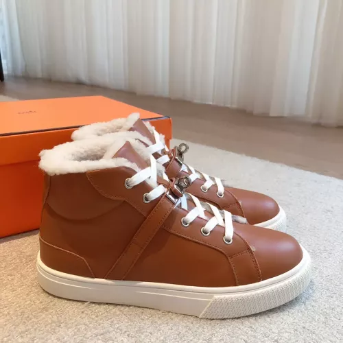 Replica Hermes High Tops Shoes For Women #1387549 $145.00 USD for Wholesale